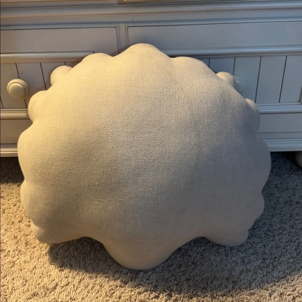 Shell-Shaped Pink Pillow